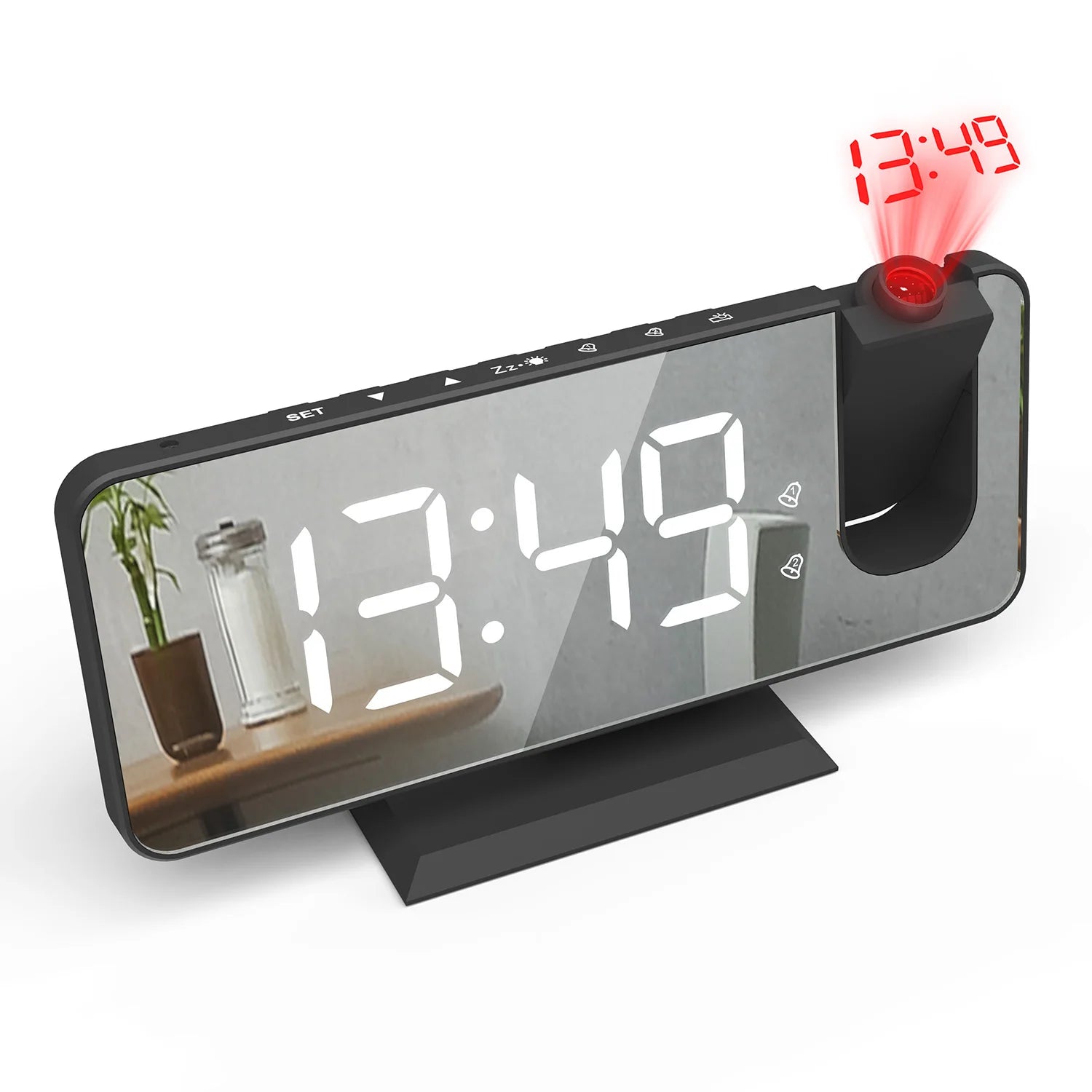 LED Digital Projector Alarm Clock with Radio