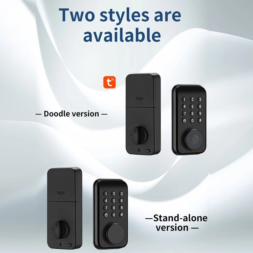 Tuya Smart Door Lock with Fingerprint, Keypad & Bluetooth Control