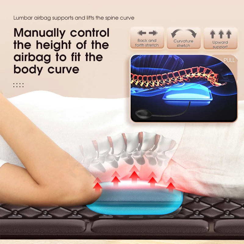 Full-Body Relaxation with Heating & Multifunctional Massage Mattress