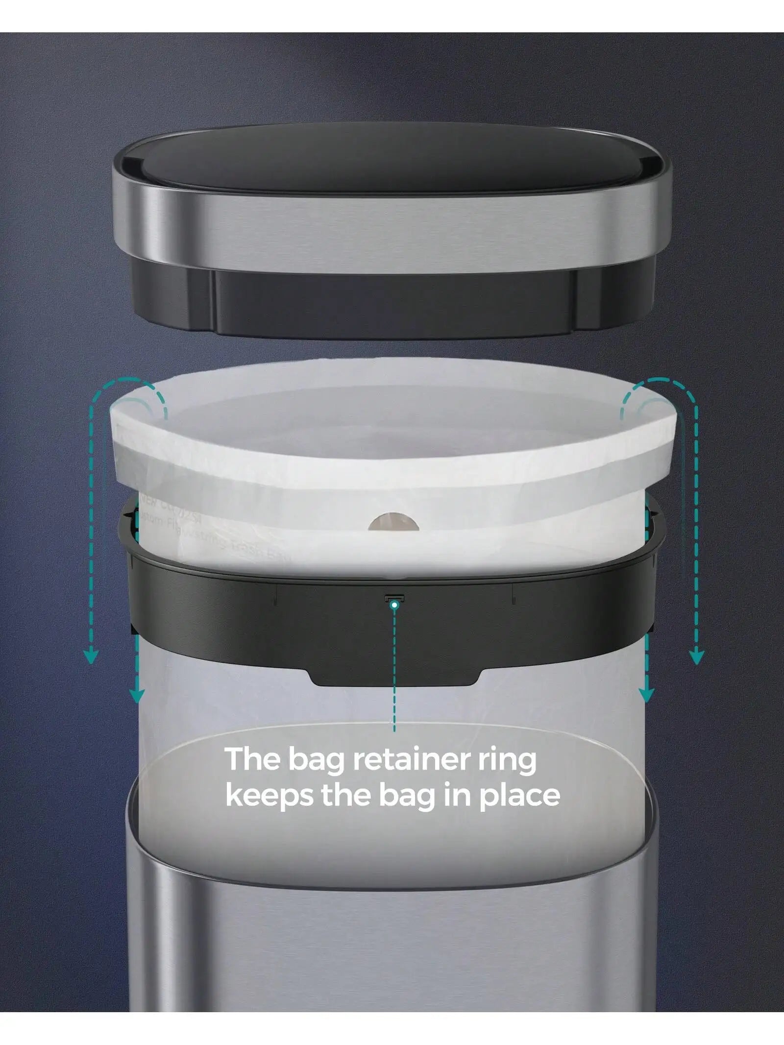 SONGMICS Motion Sensor Trash Can