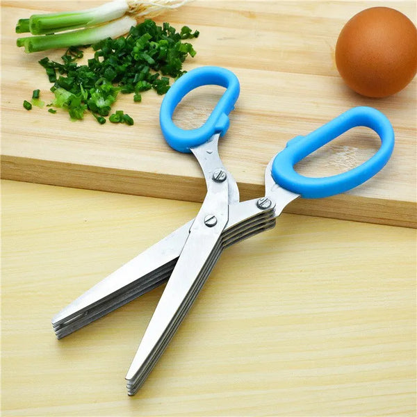 Multifunctional Multi-Layer Stainless Steel Kitchen Scissors