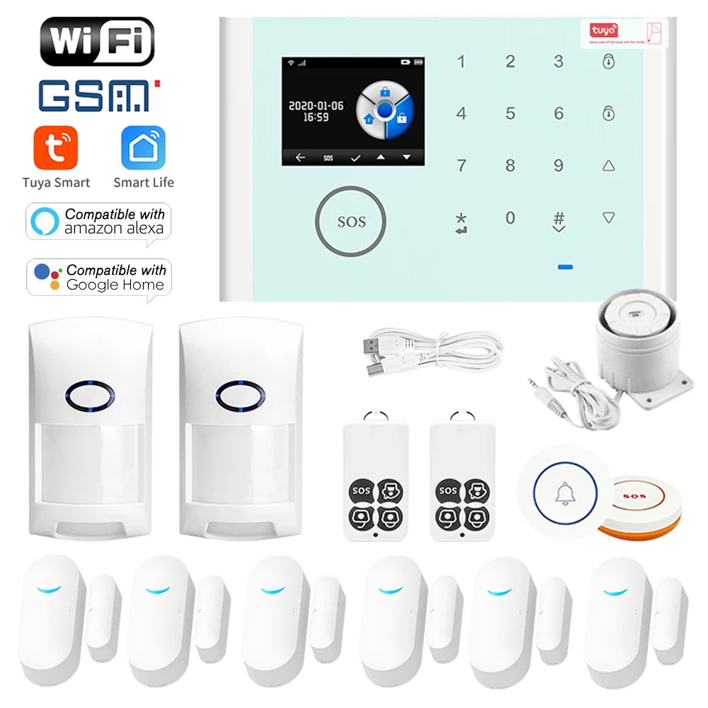 CS118 WiFi+GSM+GPRS 3-in-1 Home Alarm System