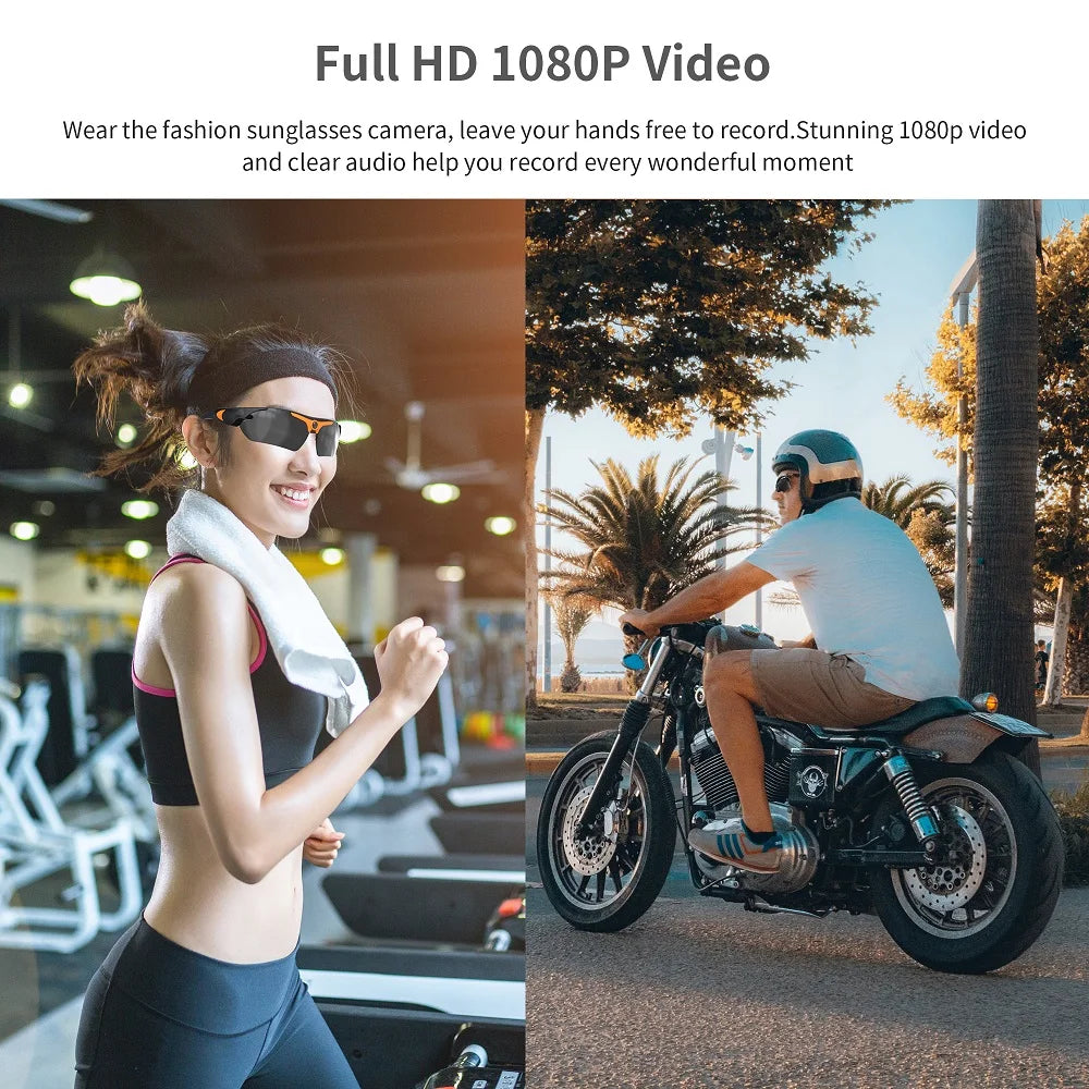 Polarized Lens Sports Sunglasses with HD Camera and Video Recording