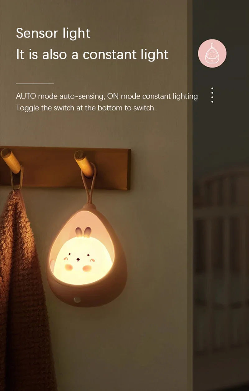 LED USB Rechargeable Intelligent Human Sensing Sleep Light Night Light