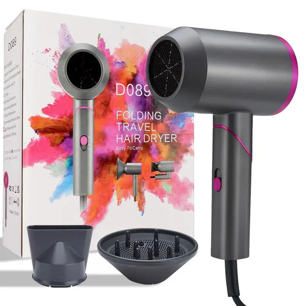 Negative ion blower with Foldable Handle Fast Drying Low Noise Blow Dryer