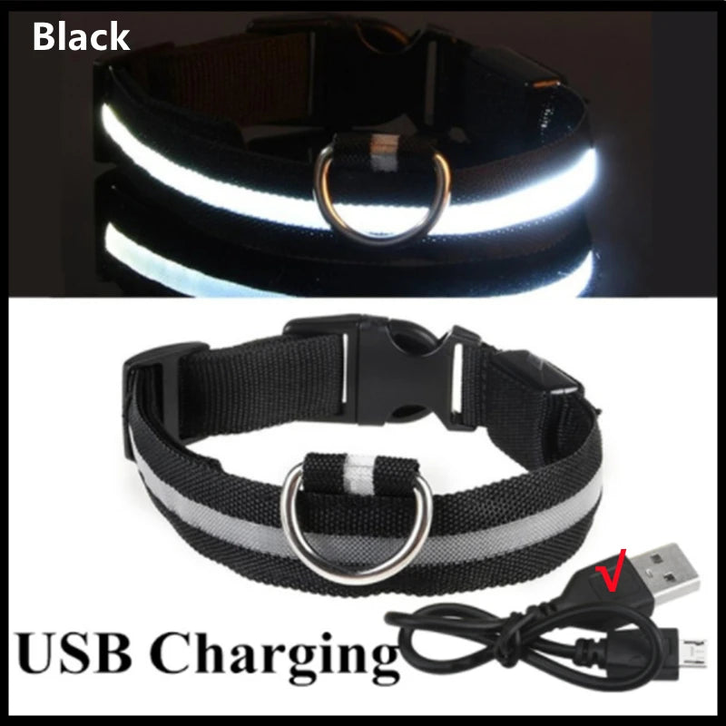 3 Modes Dog Luminous LED USB Charging Collar