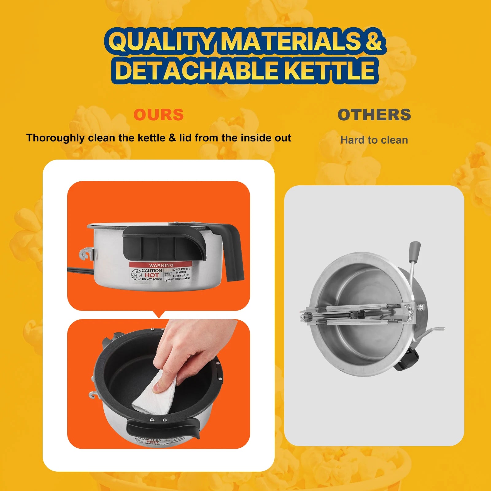 Countertop Commercial Popcorn Machine 1.5 Gal per Batch