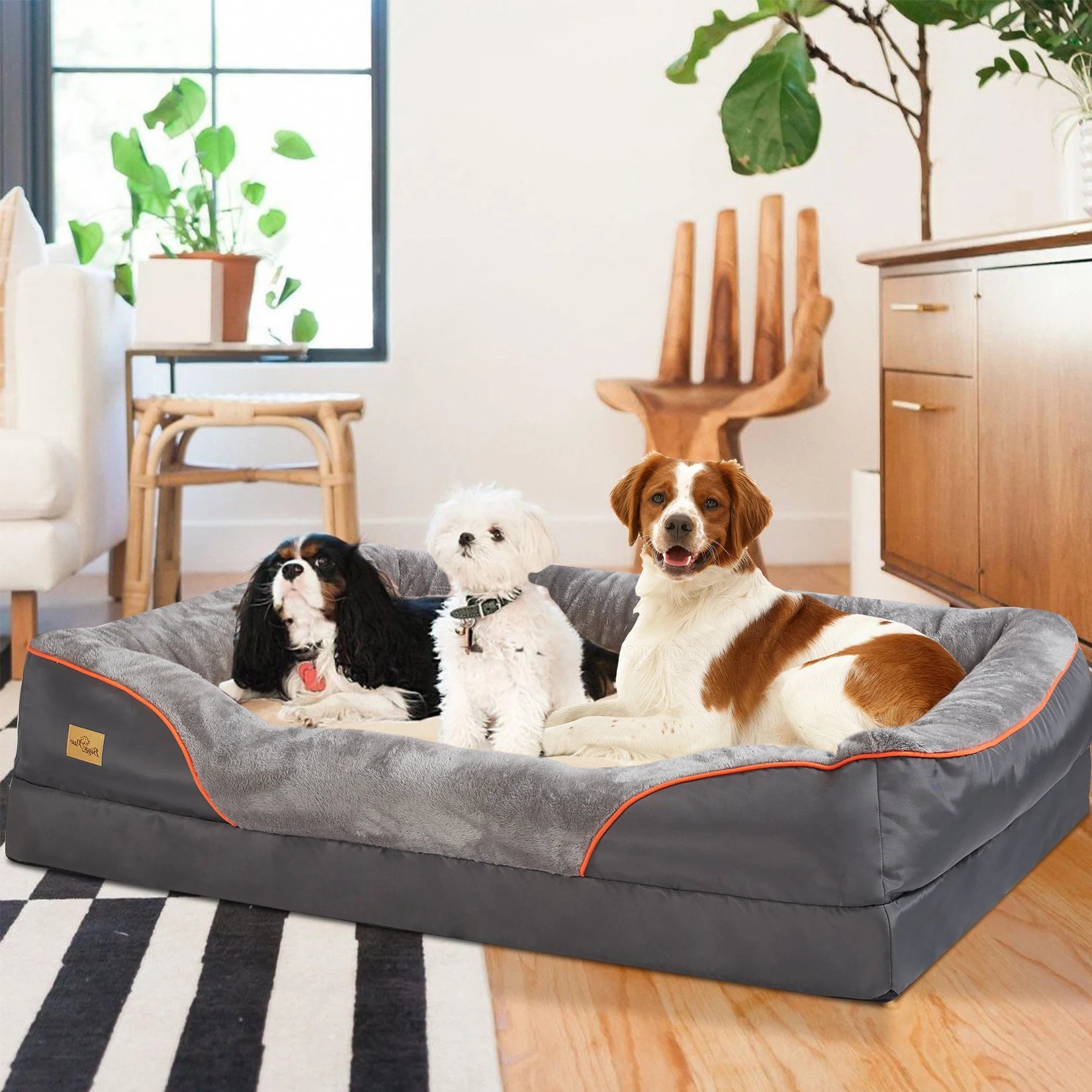 L-XXXL Dog Bed - Super Soft Orthopedic Foam Pet Bed