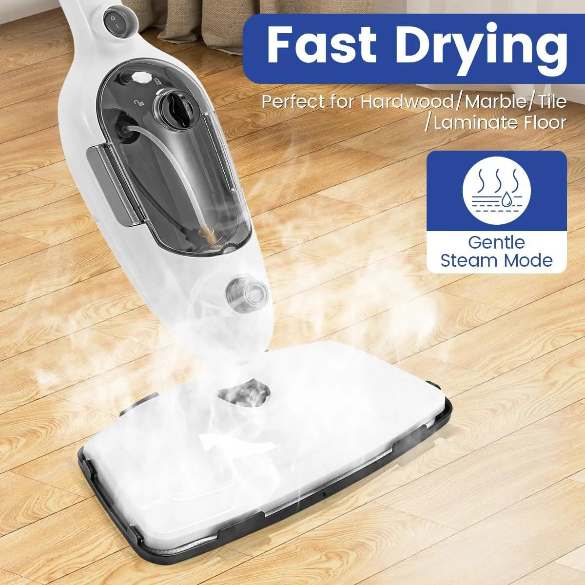 10-in-1 Steam Cleaner Mop with Attachments