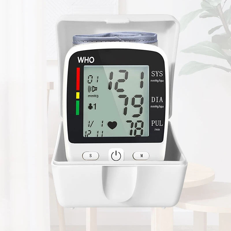 Digital LCD Rechargeable Wrist Blood Pressure Monitor