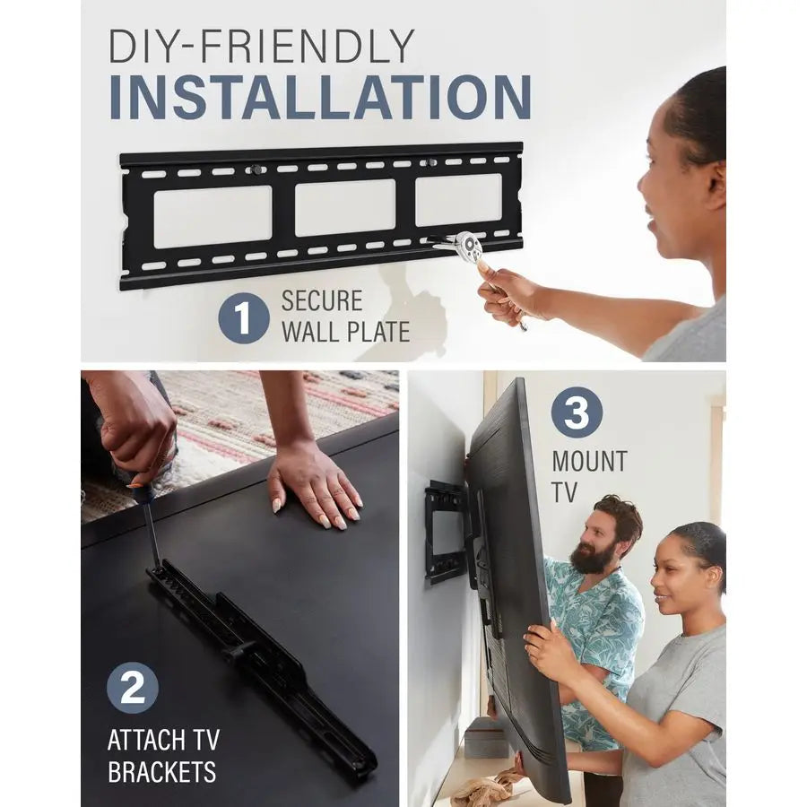 Tilting TV Wall Mount Bracket for 37" to 80" TV's up to 130lbs