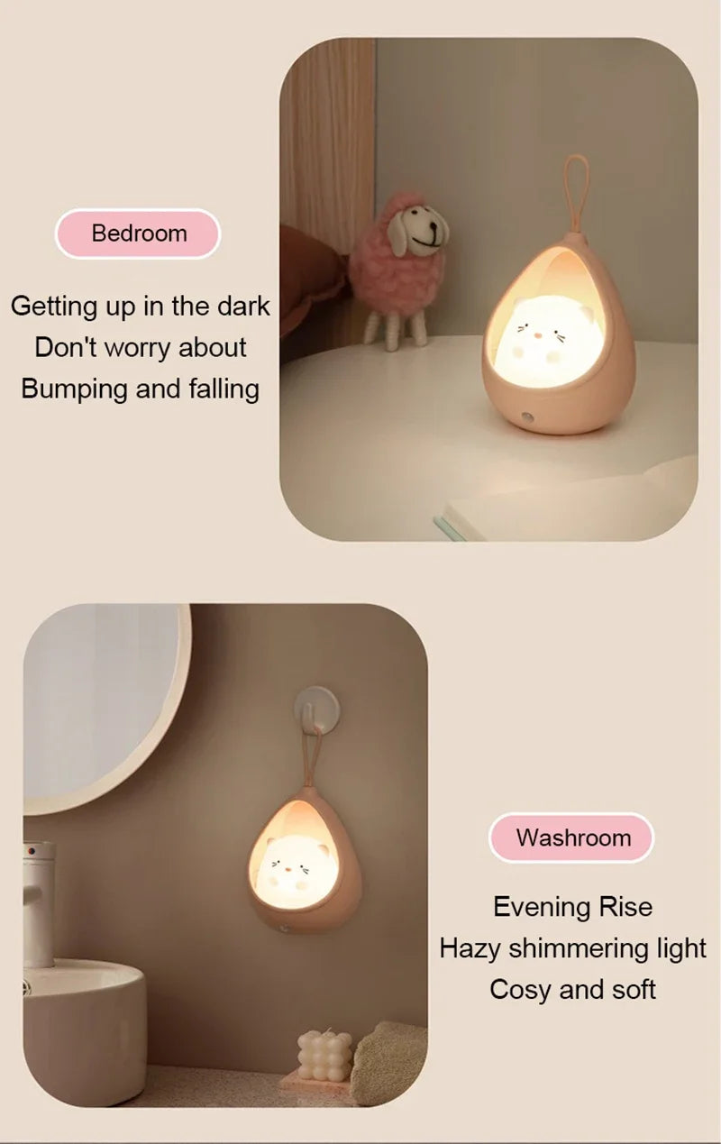LED USB Rechargeable Intelligent Human Sensing Sleep Light Night Light