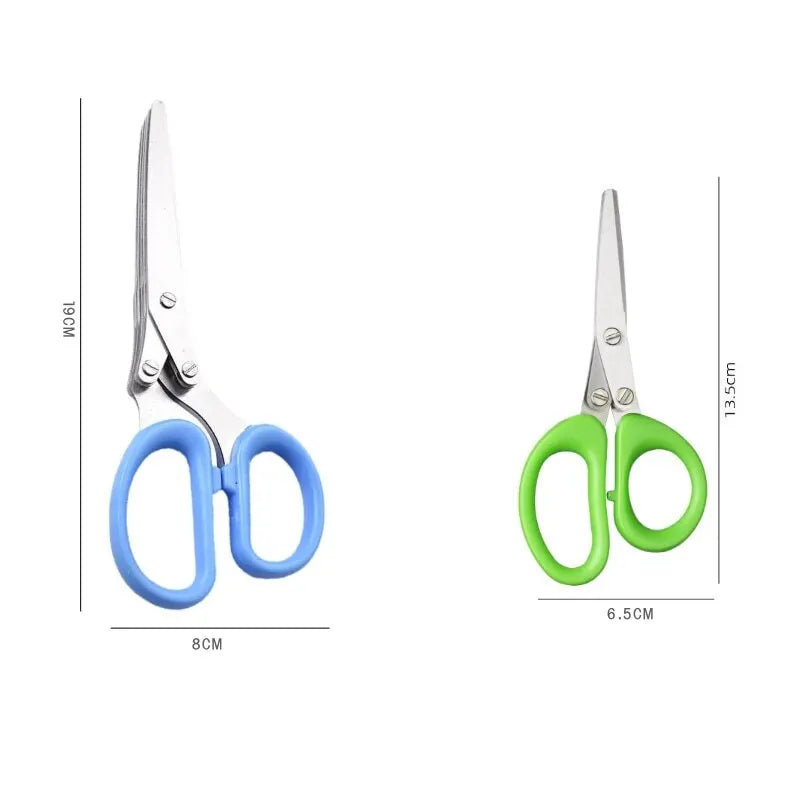 Multifunctional Multi-Layer Stainless Steel Kitchen Scissors