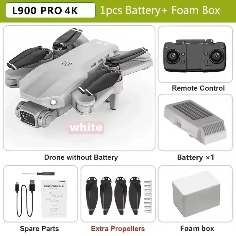 Drone L900 Pro 4K Camera GPS Brushless Foldable Quadcopter