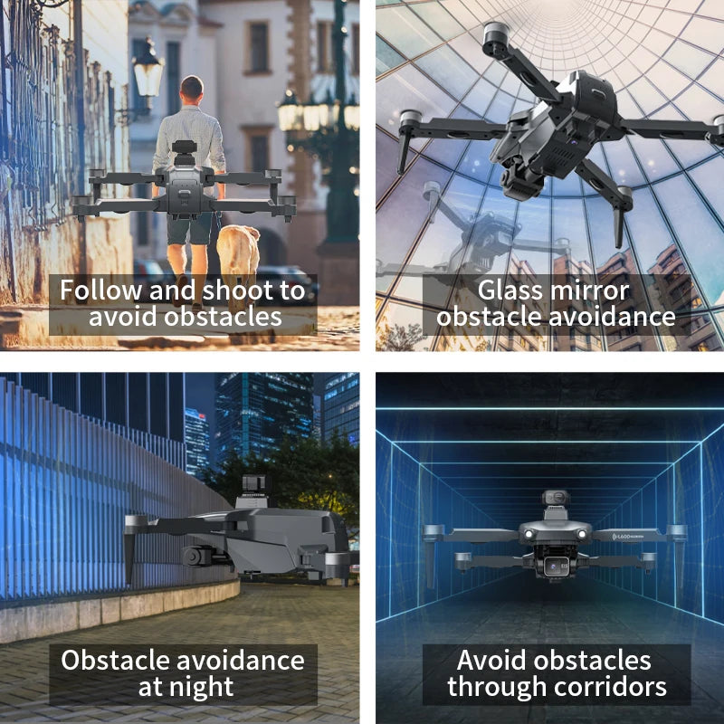 L600 Pro MAX 4K or 8K 3-Axis Gimbal GPS and Obstacle Avoidance 5G WIFI Quadcopter Drone