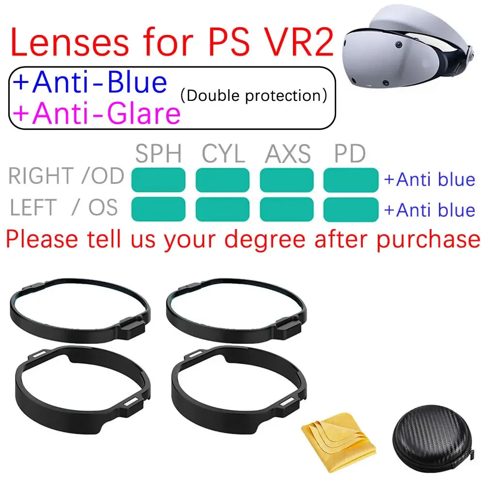 VR Prescription Lenses for Oculus Quest 2/3, PS VR2, PICO 4