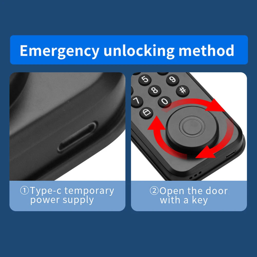 Tuya Smart Door Lock with Fingerprint, Keypad & Bluetooth Control