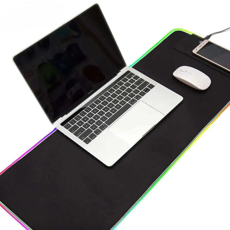 Large Gaming Mouse Pad with Light Modes