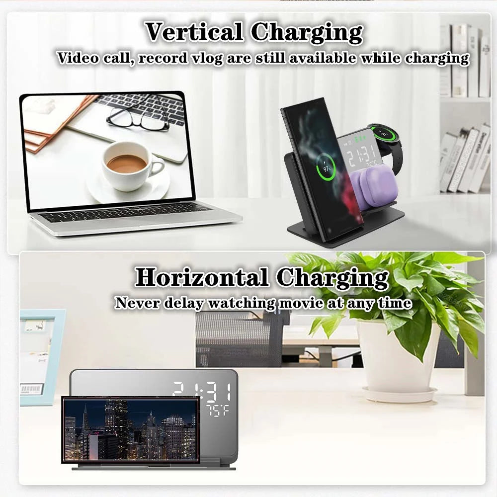 3-in-1 Wireless Charger for Samsung Galaxy Watches & S Series