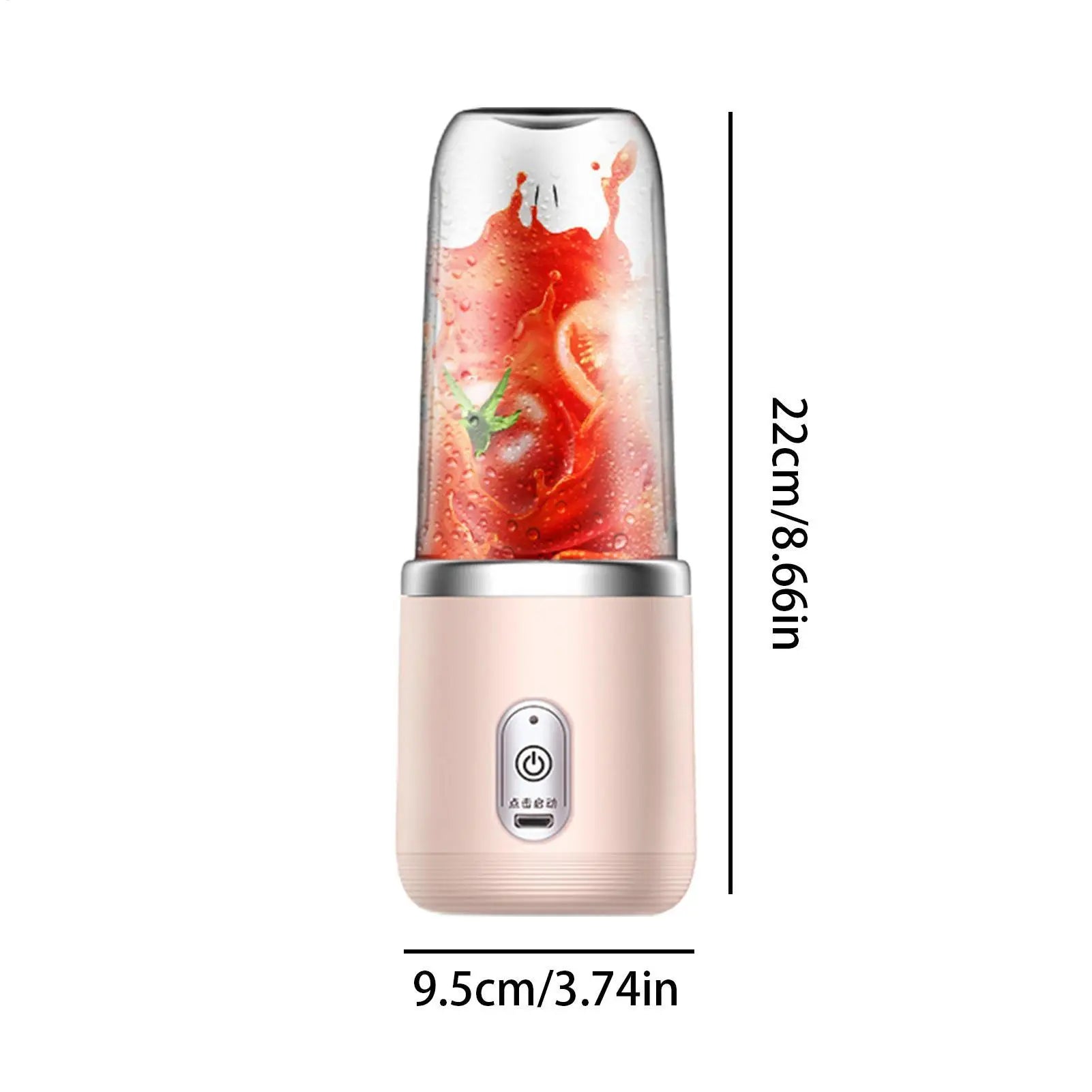 Rechargeable 6 Blades Electric Portable Juicer Cup Mixer