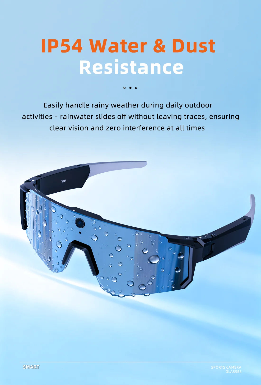 2026 Smart Sport Goggles 800W HD Anti-shake Action Camera Surroud Sound