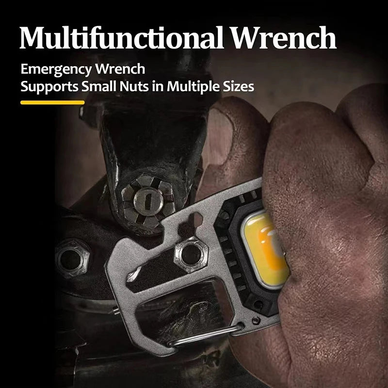 Multifunction Rechargeable Emergency Keychain lighting 7 Modes