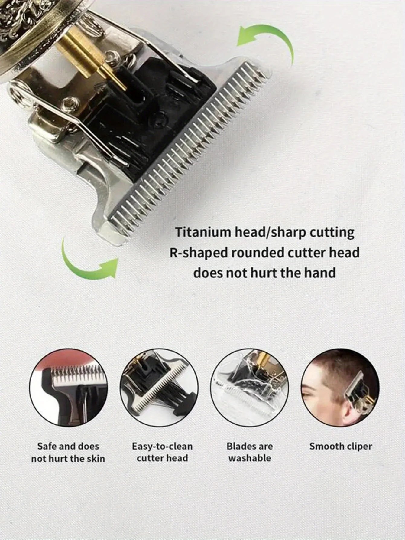 LCD Electric Rechargeable Sculpture Shaver And Hair Clipper For Men