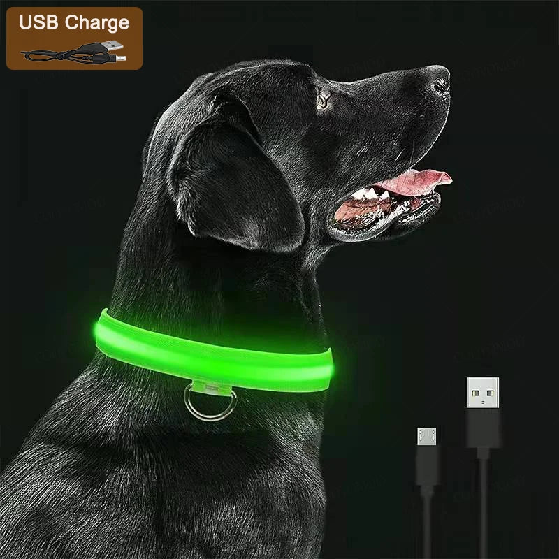 3 Modes Dog Luminous LED USB Charging Collar