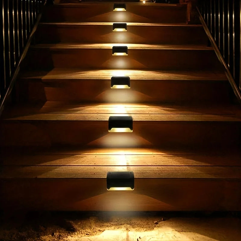 4-Pack LED Solar Stair Lights