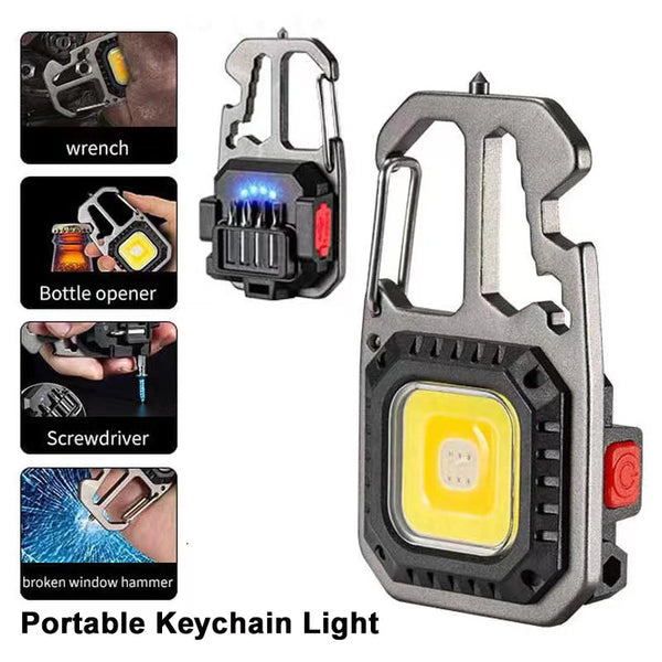Multifunction Rechargeable Emergency Keychain lighting 7 Modes