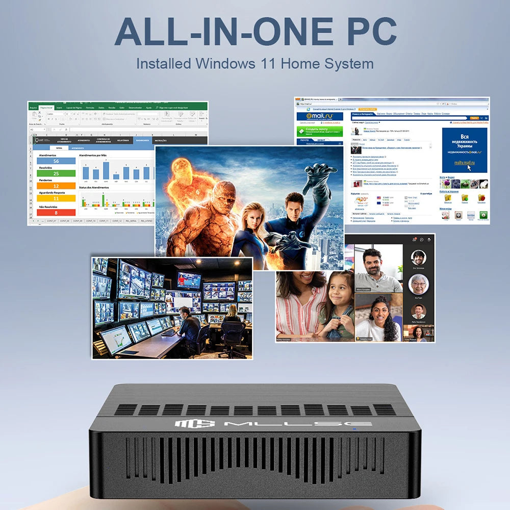 MLLSE Mini PC M2 Air Intel N4000 Windows 11