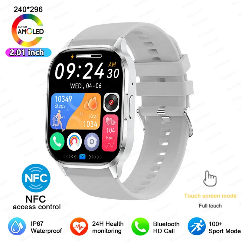 2026 Women Fashion Ultra Smartwatche 2.01"AMOLED Full Touch Screen For Android IOS