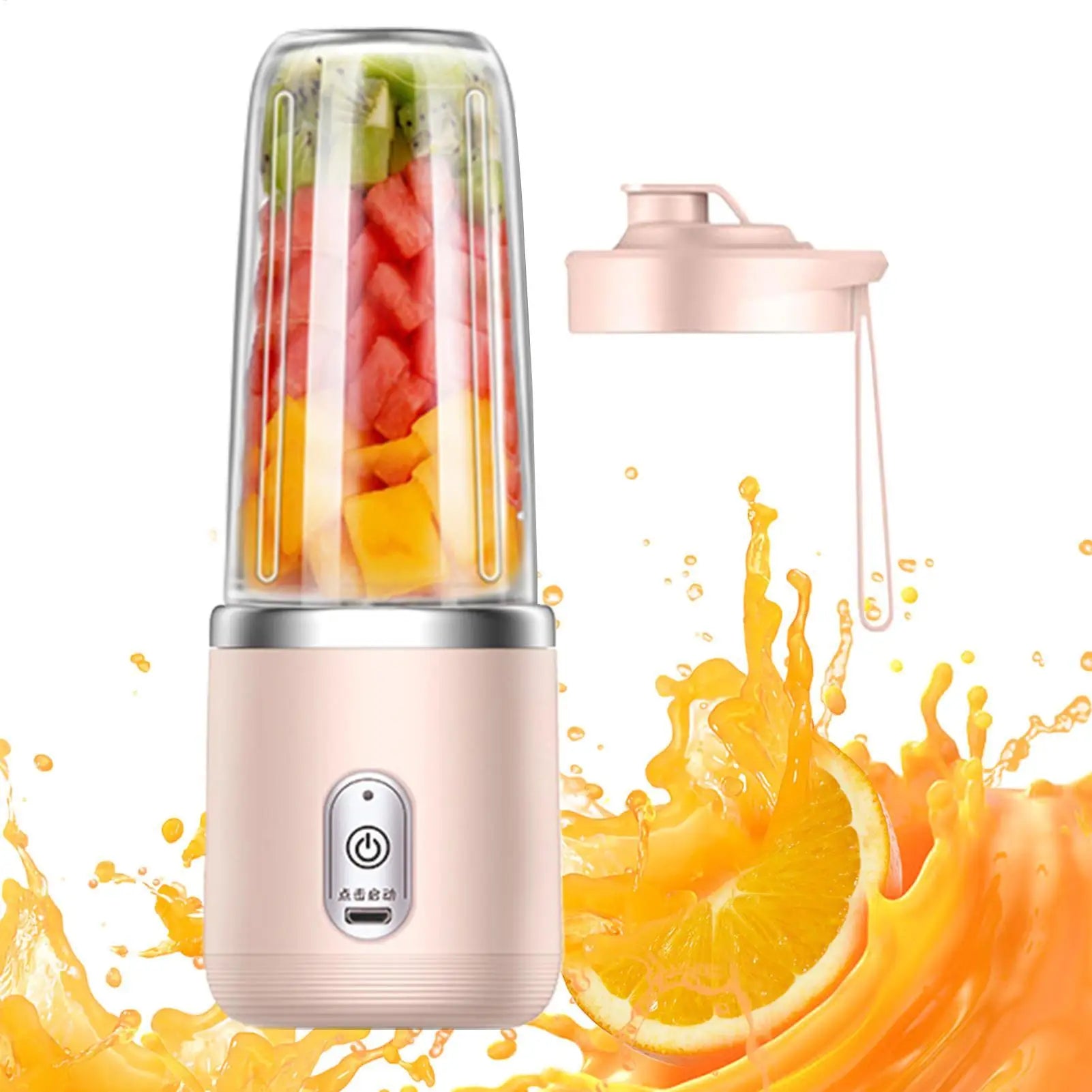 Rechargeable 6 Blades Electric Portable Juicer Cup Mixer