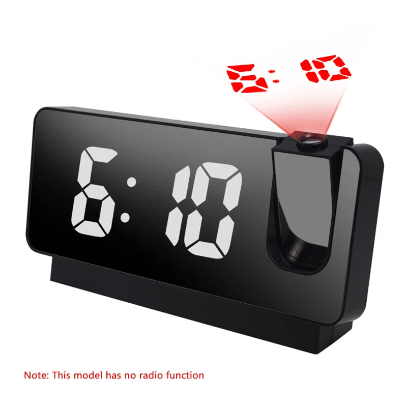 LED Digital Projector Alarm Clock with Radio