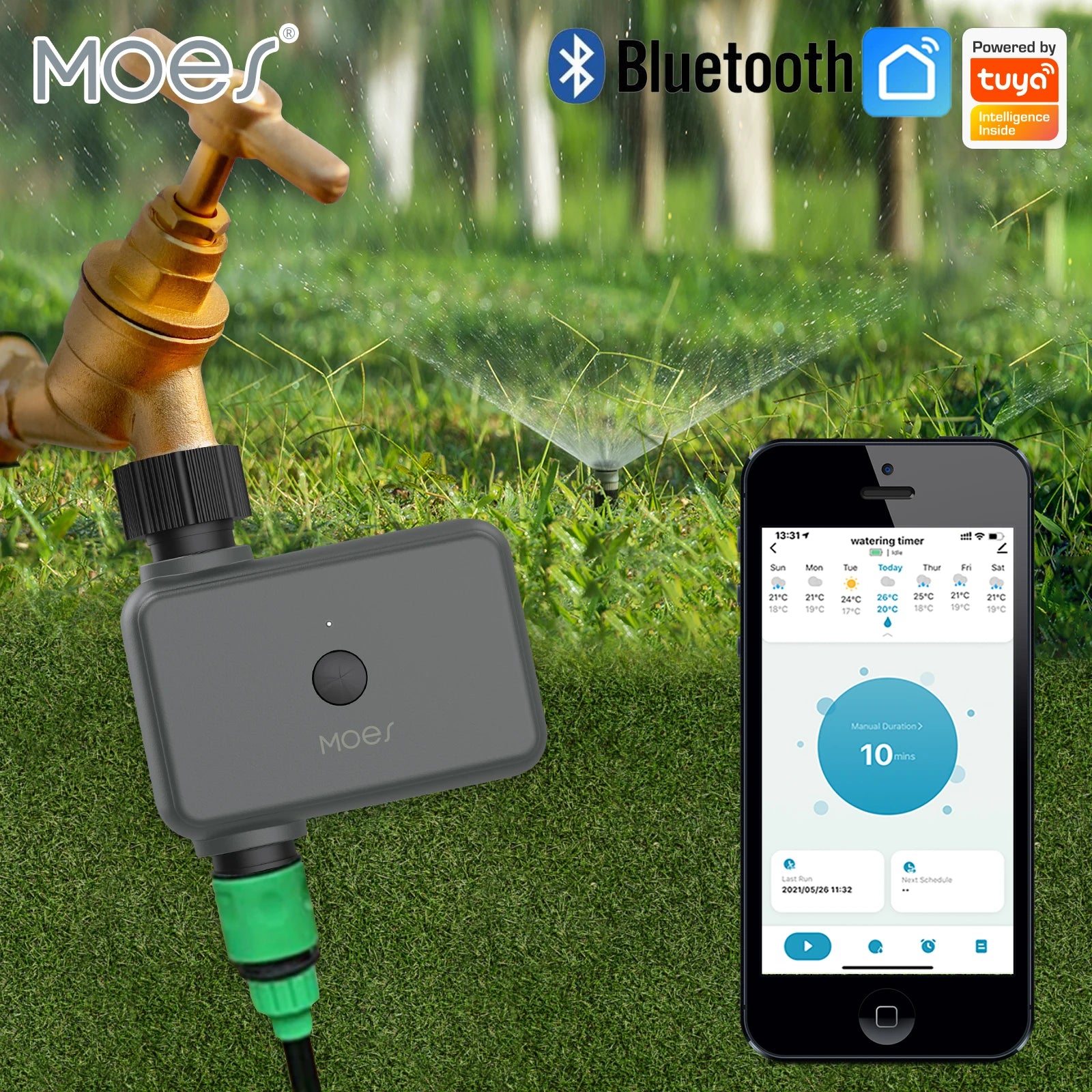 MOES Smart Tuya Bluetooth Garden Water Timers