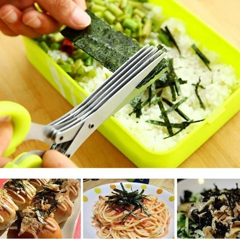 Multifunctional Multi-Layer Stainless Steel Kitchen Scissors