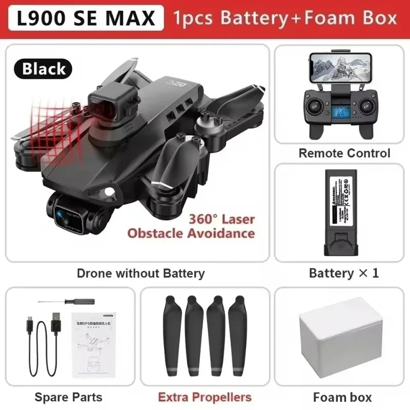 Drone L900 Pro 4K Camera GPS Brushless Foldable Quadcopter