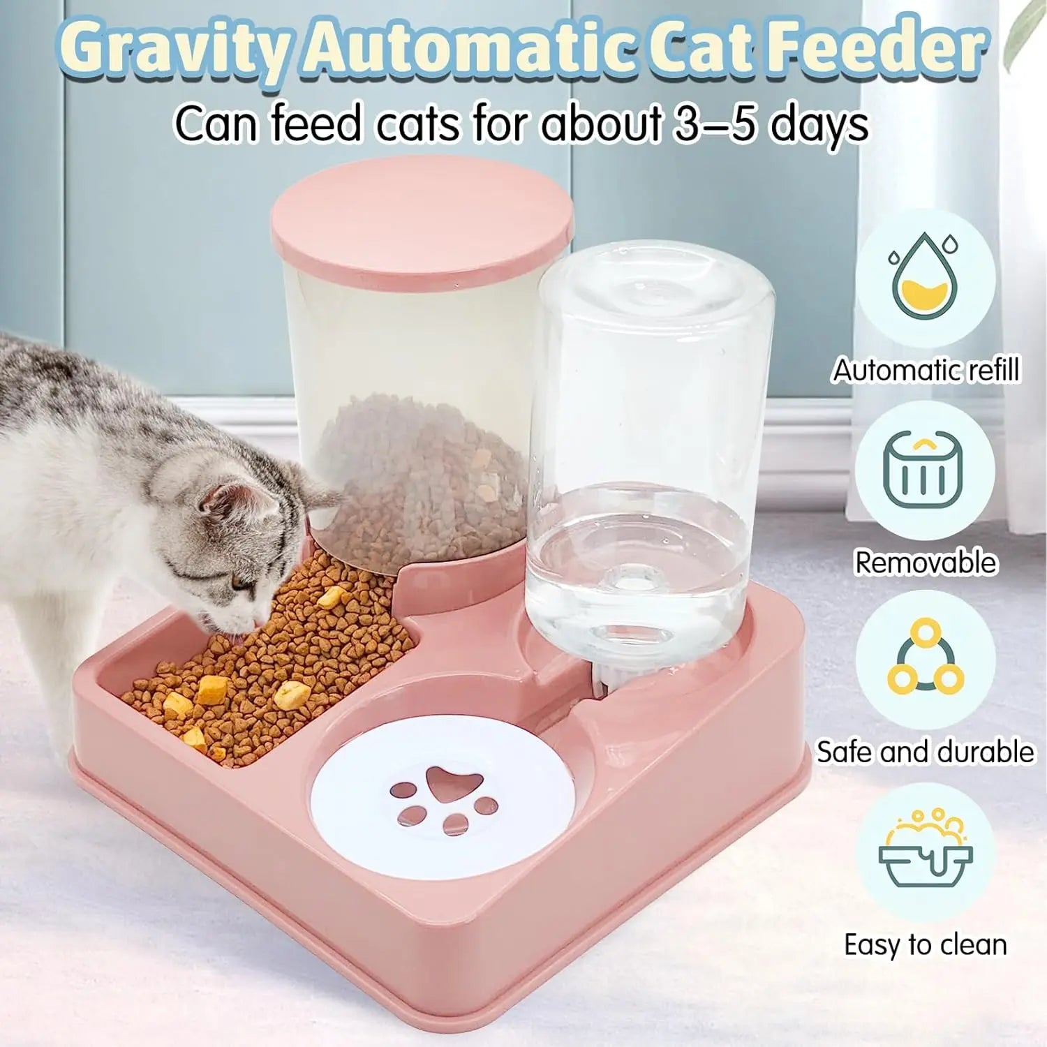 Automatic Pet Feeder & Water Dispenser