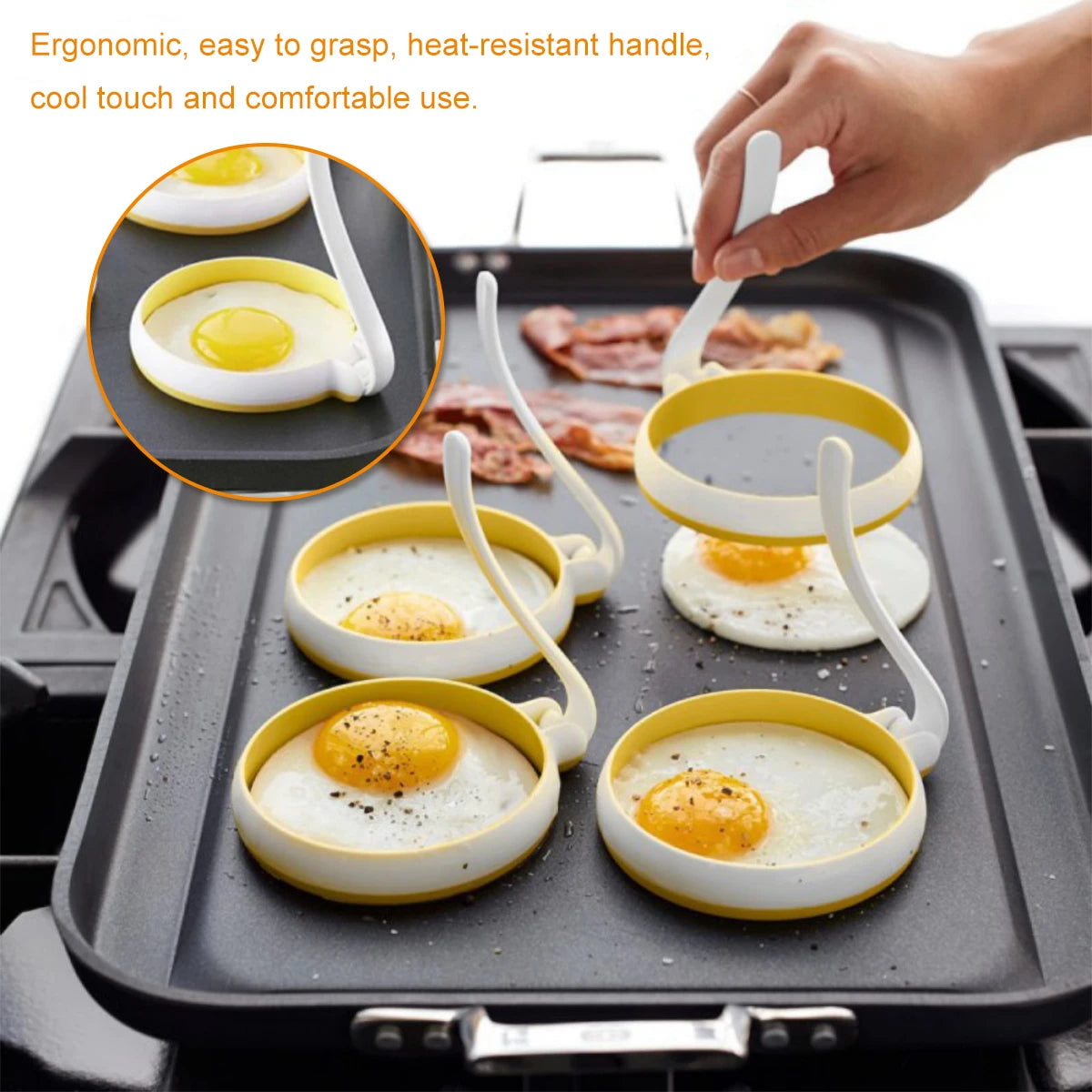 Fried Egg Ring Silicone Cooking Mold