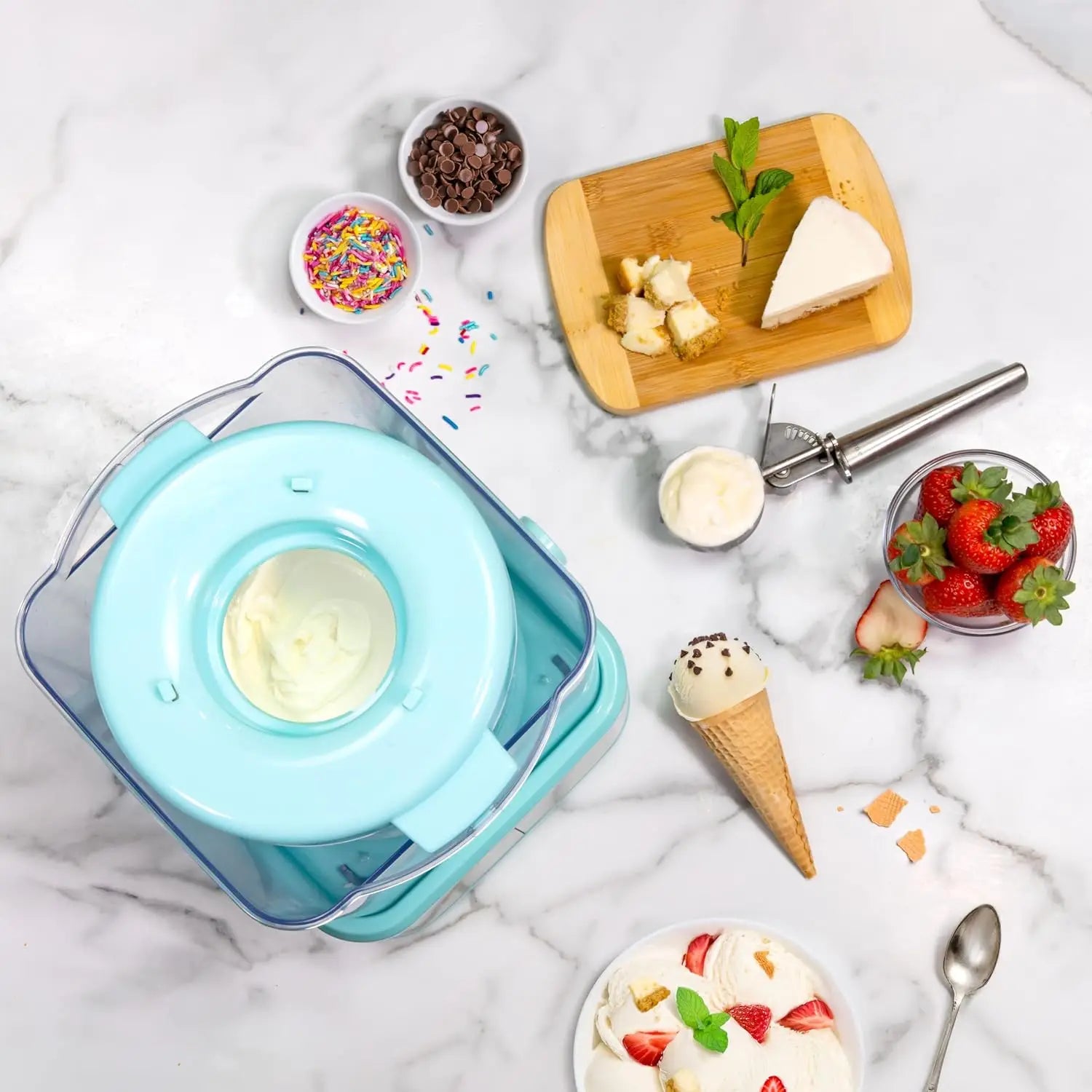 Electric 2-Quart Double Insulated Ice Cream Maker