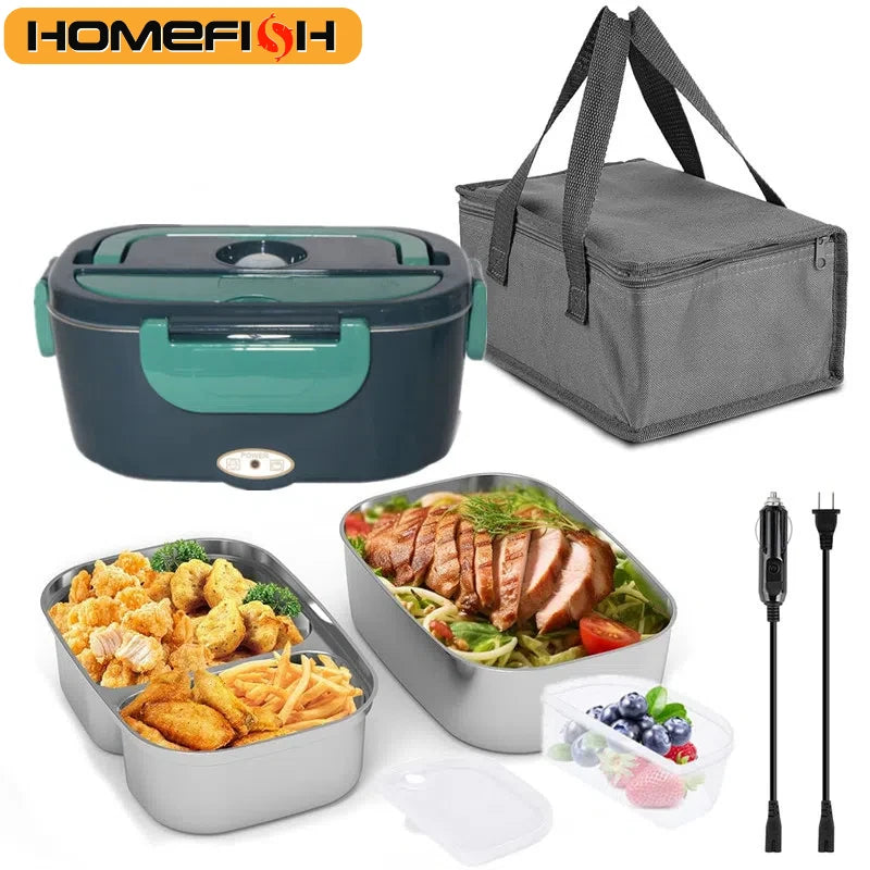 HOMEFISH 1.5L Electric Lunch Box Food Warmer