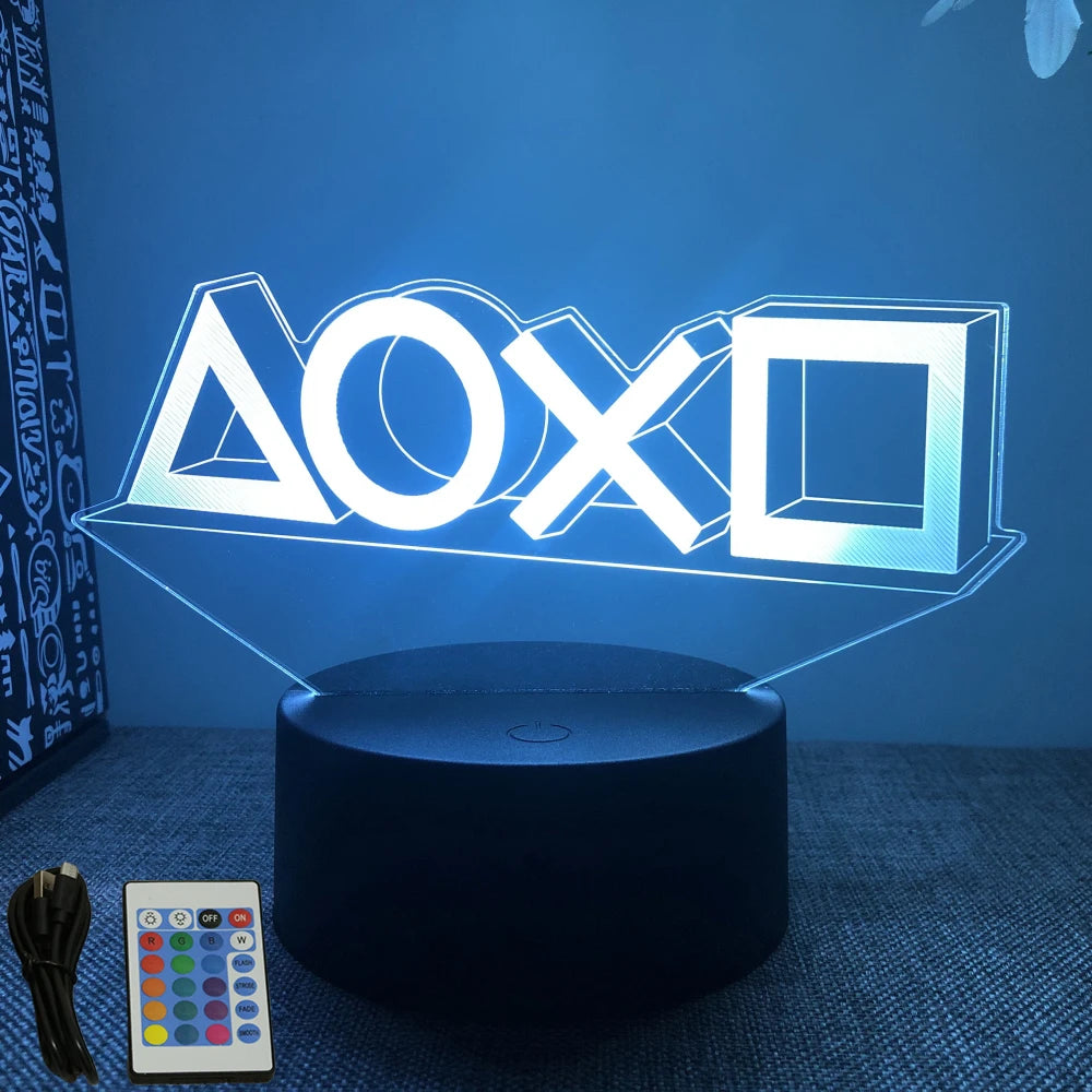 NEON GAMER 3D Lamp - LED Night Light