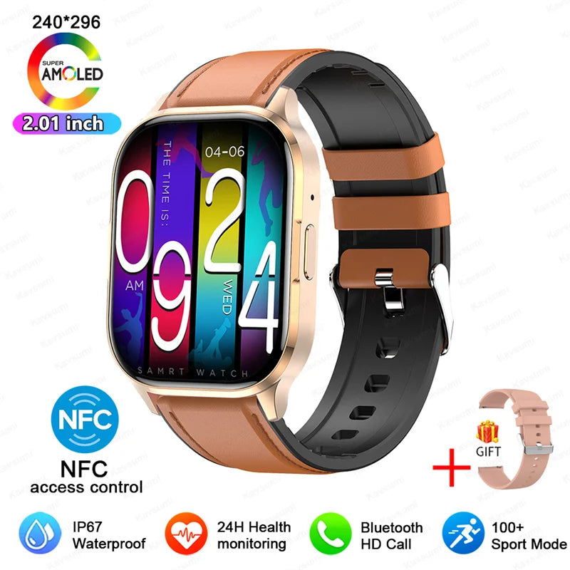 2026 Women Fashion Ultra Smartwatche 2.01"AMOLED Full Touch Screen For Android IOS