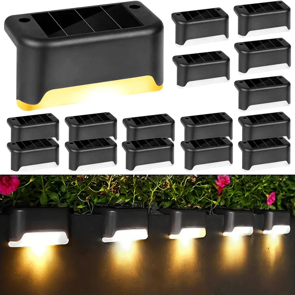 4-Pack LED Solar Stair Lights