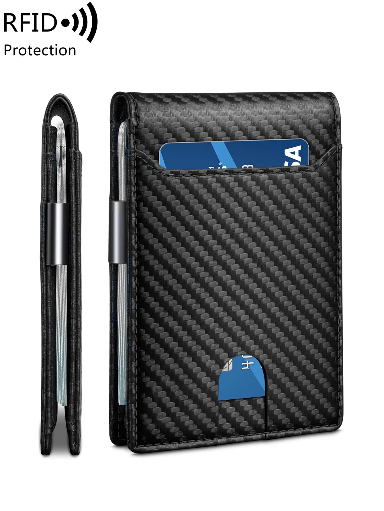 Minimalist and fashionable men's wallet RFID barrier