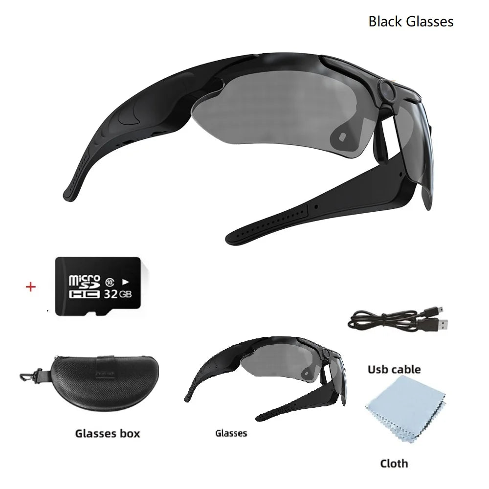 Polarized Lens Sports Sunglasses with HD Camera and Video Recording