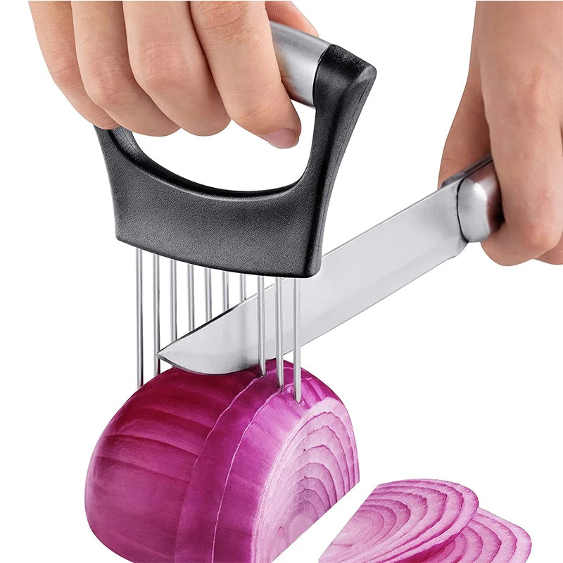 Leeseph Stainless Steel Onion Slicer Holder