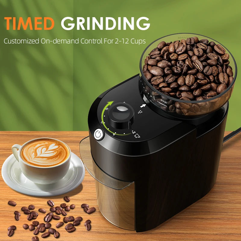 Wancle Electric Burr Coffee Grinder