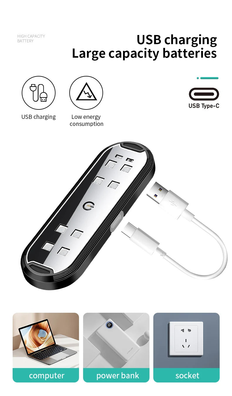 2Pcs Wireless Car RGB LED Door Lights